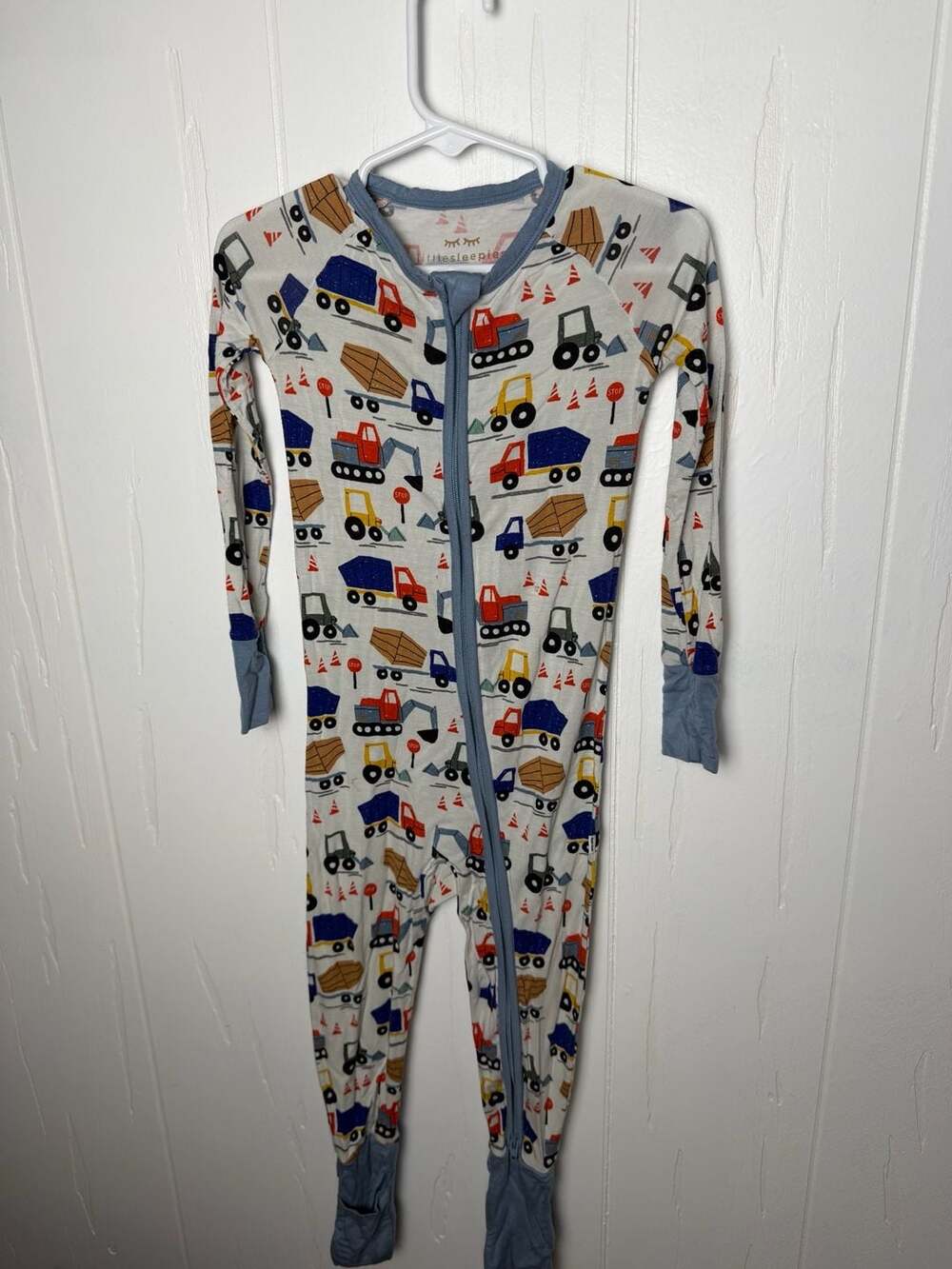 Little Sleepies Construction Bamboo Viscose Zippy Pajamas 3T